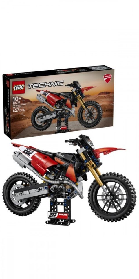 Klocki Technic 42238 Motocykl Ducati Desmo450 MX Factory