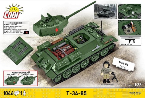 Klocki T-34-85 1046 klocków