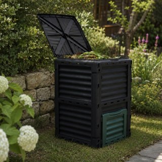 Kompostownik przydomowy, ogrodowy do odpadów BIO, 300L czarny OA05
