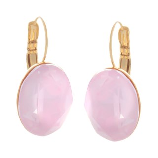 Kolczyki z owalnym, różowym kryształem Soft Pink Primero (P22/ZIM/16/3AU)