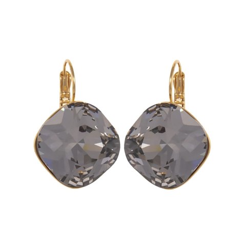 Kolczyki na angielskim zapięciu z dużymi kryształami w kształcie rombów (P25/JES/240/1AU)