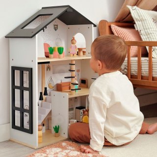 TOOKY TOY Drewniana Rezydencja dla Lalek 25 Elementów