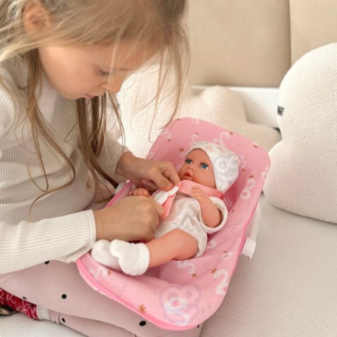 WOOPIE ROYAL Zestaw Lalka Bobas 30,5 cm + Nosidełko Różowe
