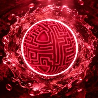 WOOPIE Czerwona Kula Labirynt 3D Gra Zręcznościowa Labirynt Łamigłówka