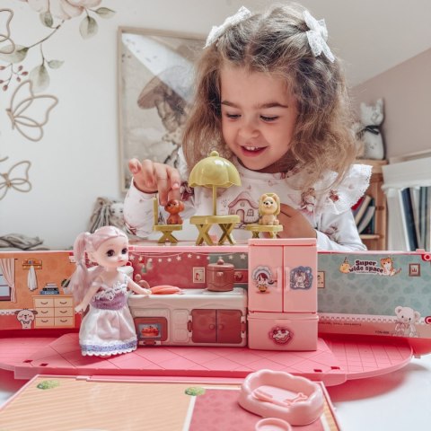 WOOPIE Kamper 2w1 Domek XXL Zestaw dla Lalek