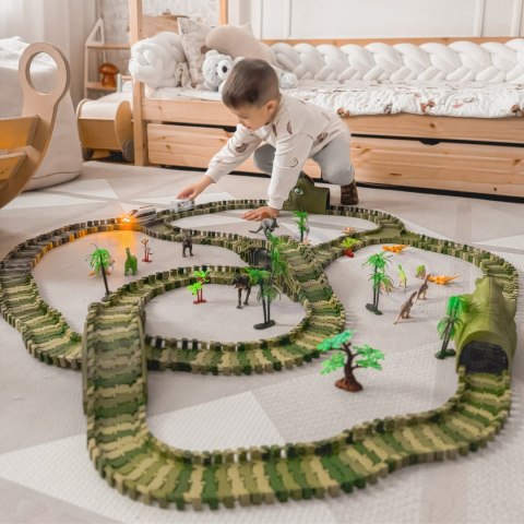 WOOPIE Tor Samochodowy XXL Dinozaury 240 el.