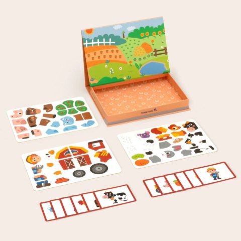 TOOKY TOY Układanka Magnetyczna Farma Puzzle