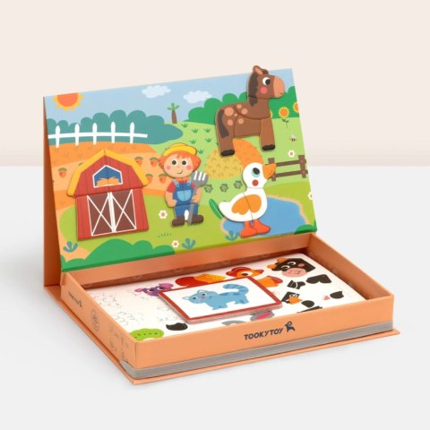 TOOKY TOY Układanka Magnetyczna Farma Puzzle