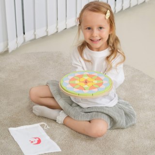 CLASSIC WORLD Pastelowa Mandala Układanka Montessori Mozaika Kwiaty