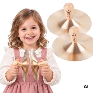 CLASSIC WORLD EDU Instrument Muzyczny Talerze Perkusyjne (15 cm) dla Dzieci 2 szt.