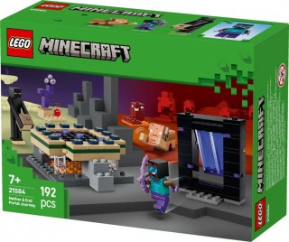 Klocki Minecraft 21584 Podróż przez portal Netheru i Kresu