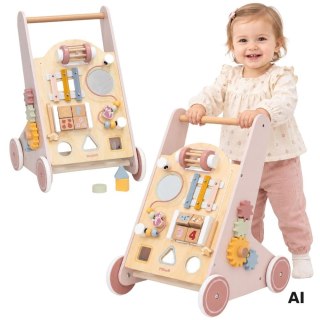 VIGA PolarB Drewniany Pchacz Chodzik Różowy Edukacyjny