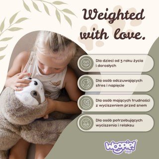 WOOPIE Pluszak Miś Obciążeniowy Leniwiec Antystresowy Sensoryczny Ciężkomiś Przytulanka 65cm 1,5 kg