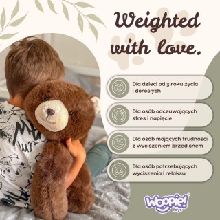 WOOPIE Pluszak Obciążeniowy Miś Antystresowy Sensoryczny Ciężkomiś Przytulanka 65cm 2,5 kg