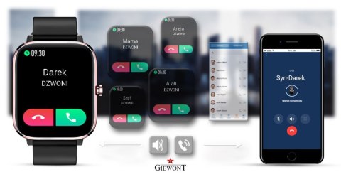 Smartwatch Giewont Różowo-Czarny GW230-3