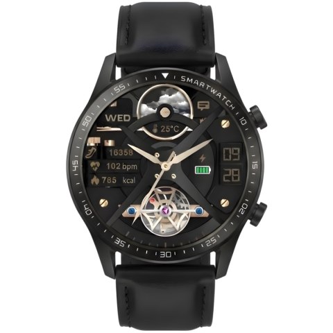 Smartwatch Gravity Czarny 2 Paski GT10-5