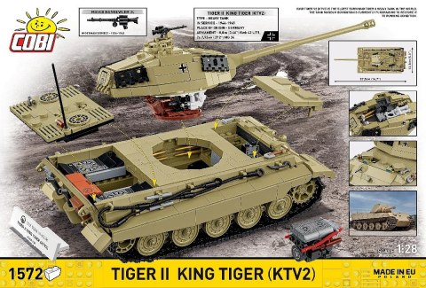 Klocki Tiger II King Tiger KTV2 1572 elementy
