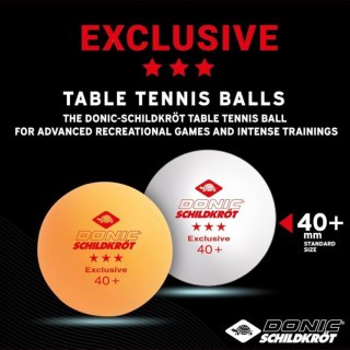 PIŁECZKI DO TENISA STOŁOWEGO EXCLUSIVE 3 POMARAŃCZOWE 3SZT DONIC