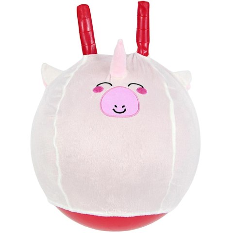 PIŁKA DO SKAKANIA Z ROGAMI JEDNOROŻEC 30CM BIAŁA