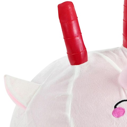 PIŁKA DO SKAKANIA Z ROGAMI JEDNOROŻEC 30CM BIAŁA