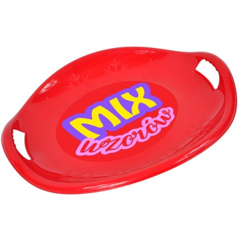 ŚLIZG TALERZ ZJAZDOWY UFO CZERWONY PROFILOWANY R.M