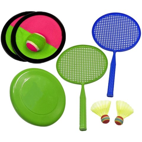 ZESTAW GIER OUTDOOR NA PLAŻĘ 3W1 ENERO TOYS