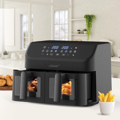 FRYTOWNICA BEZTŁUSZCZOWA 2000W 2x4,5L MAESTRO