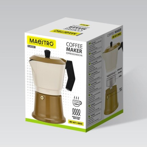 KAWIARKA ALUMINIOWA (3 FILIŻANKI; 150 ML) MAESTRO