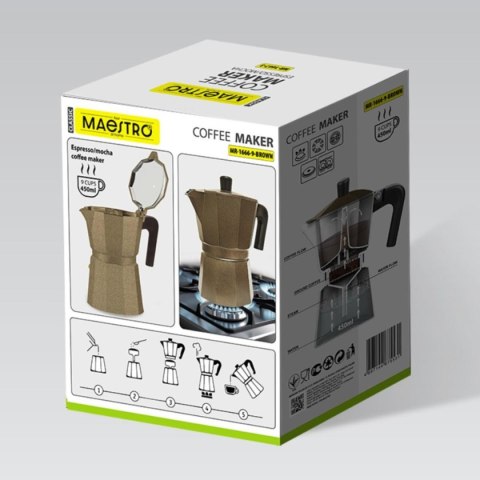 KAWIARKA ALUMINIOWA (9 FILIŻANEK; 450 ML) MAESTRO