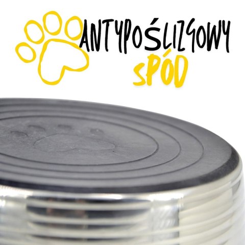 MISKA DLA PSA I KOTA STAL NIERDZEWNA 17,5 CM GUMOWANA PODSTAWA DOGS COLLECTION