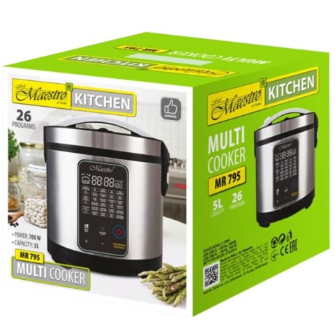 MULTICOOKER 5 L, 26 PROGRAMÓW, 700W MAESTRO