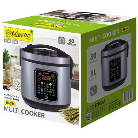 MULTICOOKER 5 L, 30 PROGRAMÓW, 900W MAESTRO