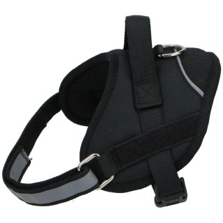 SZELKI DLA PSA ODBLASKOWE REGULOWANE MEDIUM 50-62 CM CZARNE MAXXPRO