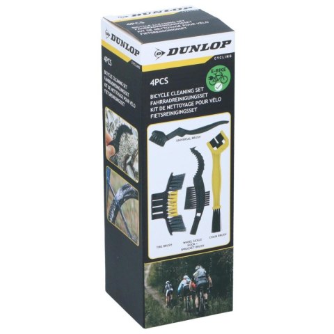 ZESTAW 4 SZCZOTEK DO CZYSZCZENIA ROWERU DUNLOP