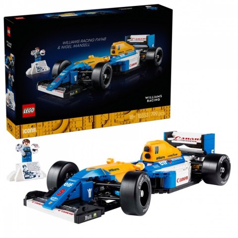 Klocki Icons 10353 Williams Racing FW14B i Nigel Mansell