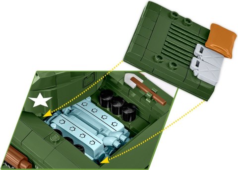 Klocki Sherman M4A2E8 865 klocków
