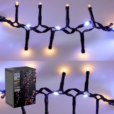 LAMPKI CHOINKOWE ŁAŃCUCH ŚWIETLNY 710 LED BIAŁY/CIEPŁY BIAŁY