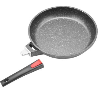 PATELNIA ZE ZDEJMOWANĄ RĄCZKĄ GRANIT 28 CM MAESTRO