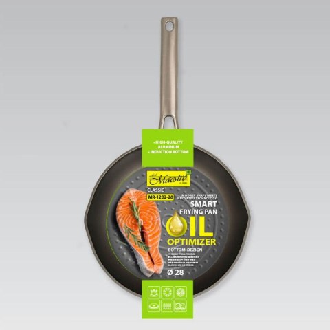 SMART PATELNIA Z TŁOCZENIEM NA OLEJ 28CM MAESTRO