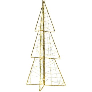 CHOINKA DEKORACYJNA 150LED CHAMPAGNE 60CM LUCA