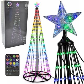 CHOINKA DEKORACYJNA 550LED RGB 300CM BLACK