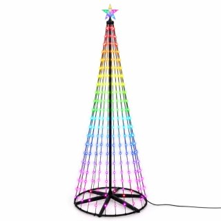 CHOINKA DEKORACYJNA 550LED RGB 300CM BLACK