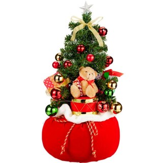 CHOINKA DEKORACYJNA 60CM 25LED TIMER MIŚ