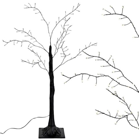 DRZEWKO DEKORACYJNE 100LED 90CM BLACK