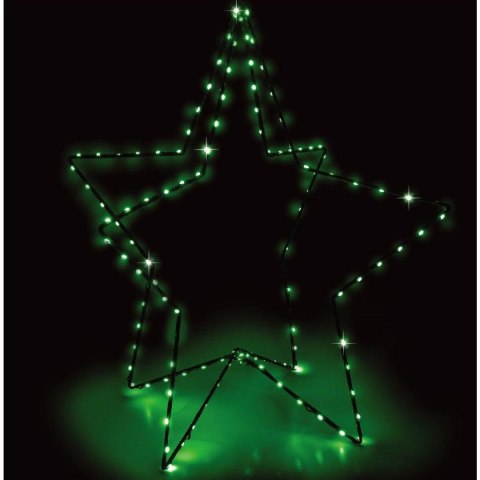 GWIAZDA 3D DEKORACYJNA STOJĄCA 120LED RGB 80CM