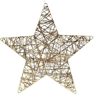 GWIAZDA DEKORACYJNA 40LED CHAMPAGNE 50CM LUCA