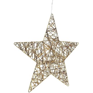 GWIAZDA DEKORACYJNA 40LED CHAMPAGNE 50CM LUCA