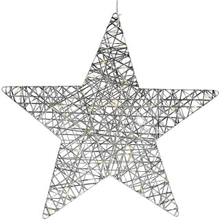 GWIAZDA DEKORACYJNA 40LED SILVER 50CM LUCA