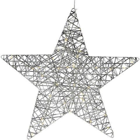 GWIAZDA DEKORACYJNA 40LED SILVER 50CM LUCA