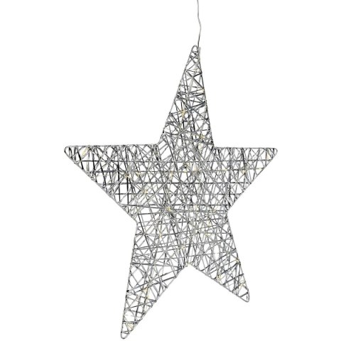 GWIAZDA DEKORACYJNA 40LED SILVER 50CM LUCA